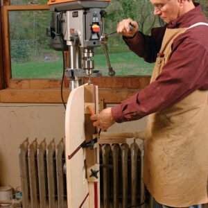 tilt the table for angled holes from a drill press